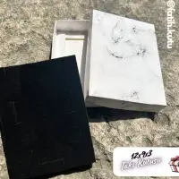 12x9x3 Beyaz Mermer Desenli Süngerli Takı Kutusu [Demonte] - Görsel 3