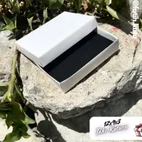 12x9x3 Beyaz Süngerli Takı Kutusu [Demonte] - Görsel 4