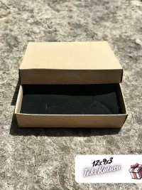 12x9x3 Kraft Süngerli Takı Kutusu [Demonte] - Görsel 4