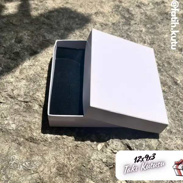 12x9x3 Lila Süngerli Takı Kutusu [Demonte]