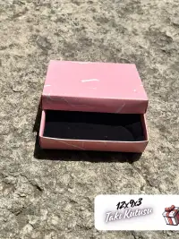 12x9x3 Pembe Mermer Desenli Süngerli Takı Kutusu [Demonte] - Görsel 4