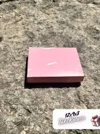 12x9x3 Pembe Mermer Desenli Süngerli Takı Kutusu [Demonte] - Görsel 5