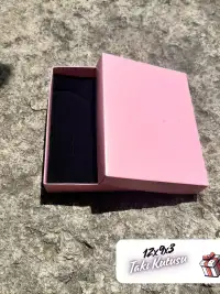 12x9x3 Pembe Süngerli Takı Kutusu [Demonte] - Görsel 1