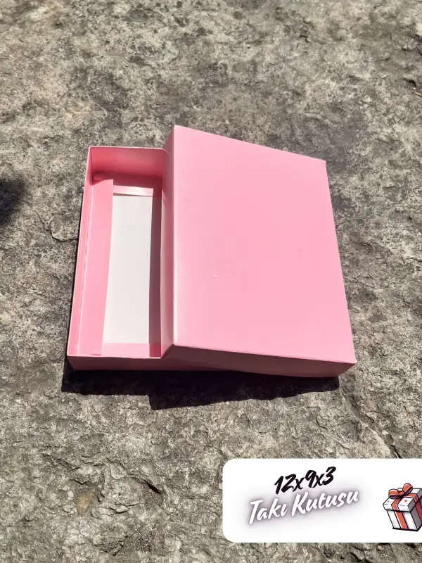 12x9x3 Pembe Süngerli Takı Kutusu [Demonte]