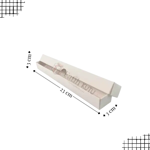 23x3x3 Beyaz Kolye Kutusu [Demonte]
