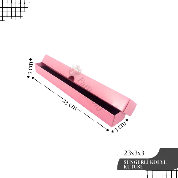 23x3x3 Pembe Kolye Kutusu [Demonte]