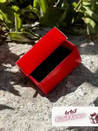 Kampanyalı! 6x4x3 Kırmızı Süngerli Yüzük Kutusu [Demonte] - Görsel 4