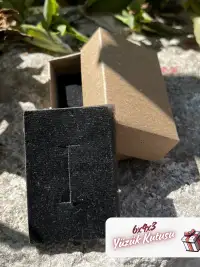 Kampanyalı! 6x4x3 Kraft Süngerli Yüzük Kutusu [Demonte] - Görsel 3