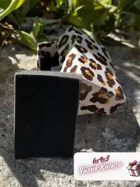 Kampanyalı! 6x4x3 Leopar Desenli Süngerli Yüzük Kutusu [Demonte] - Görsel 3