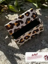 Kampanyalı! 6x4x3 Leopar Desenli Süngerli Yüzük Kutusu [Demonte] - Görsel 4