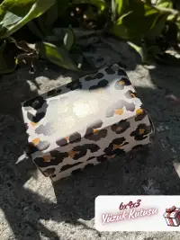 Kampanyalı! 6x4x3 Leopar Desenli Süngerli Yüzük Kutusu [Demonte] - Görsel 5