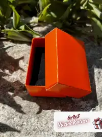 Kampanyalı! 6x4x3 Turuncu Süngerli Yüzük Kutusu [Demonte] - Görsel 1