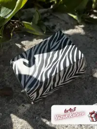 Kampanyalı! 6x4x3 Zebra Desenli Süngerli Yüzük Kutusu [Demonte] - Görsel 5