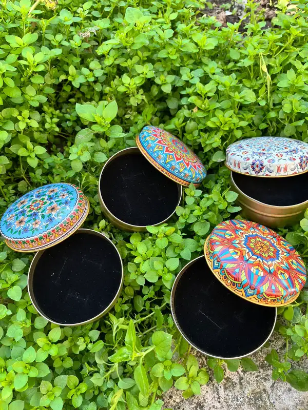 7x3 Metal Karışık Süngerli Takı Kutusu [10 Adet]