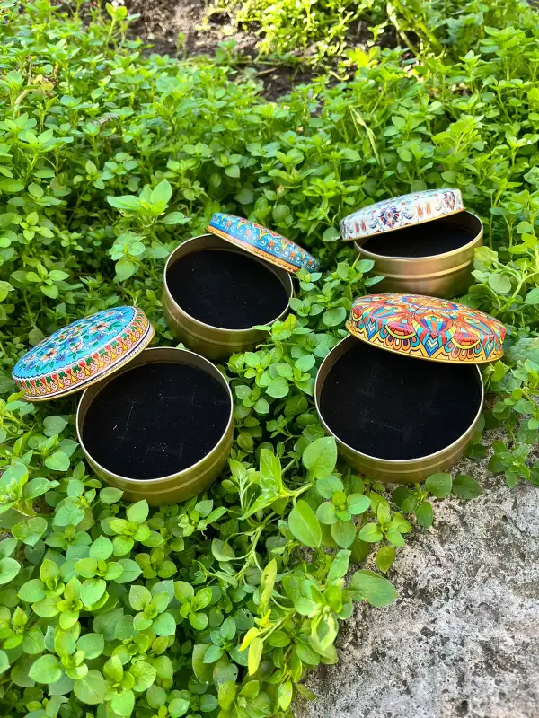7x3 Metal Karışık Süngerli Takı Kutusu [10 Adet]
