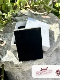 8x6x3 Beyaz Mermer Desenli Süngerli Takı Kutu [Demonte] - Görsel 3