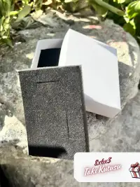 8x6x3 Beyaz Süngerli Takı Kutu [Demonte] - Görsel 3