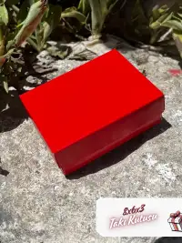 8x6x3 Kırmızı Süngerli Takı Kutusu [Demonte] - Görsel 5