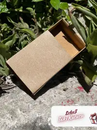 8x6x3 Kraft Çekmeceli Süngerli Takı Kutusu [Demonte] - Görsel 2