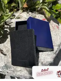 8x6x3 Lacivert Süngerli Takı Kutusu [Demonte] - Görsel 3