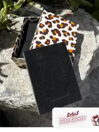 8x6x3 Leopar Desenli Süngerli Takı Kutusu [Demonte] - Görsel 3