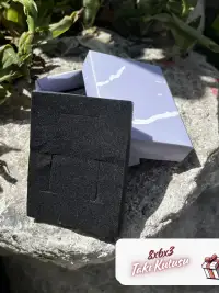 8x6x3 Lila Mermer Desenli Süngerli Takı Kutusu [Demonte] - Görsel 3