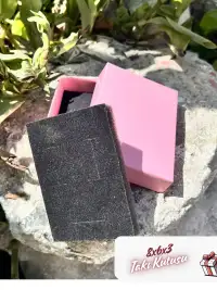 8x6x3 Pembe Süngerli Takı Kutusu [Demonte] - Görsel 3