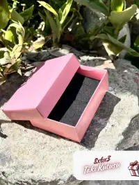 8x6x3 Pembe Süngerli Takı Kutusu [Demonte] - Görsel 4