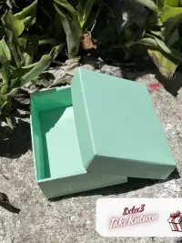 8x6x3 Su Yeşili Süngerli Takı Kutusu [Demonte] - Görsel 2