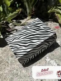8x6x3 Zebra Desenli Süngerli Takı Kutusu [Demonte] - Görsel 5