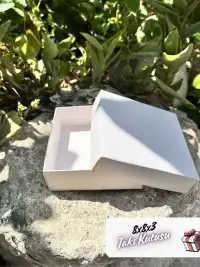 8x8x3 Beyaz Süngerli Takı Kutusu [Demonte] - Görsel 3