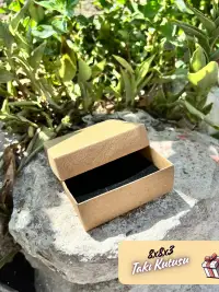 8x8x3 Kraft Çekmeceli Süngerli Takı Kutusu [Demonte] - Görsel 4