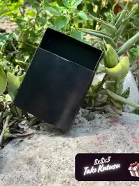 8x8x3 Siyah Çekmeceli Süngerli Takı Kutusu [Demonte] - Görsel 3
