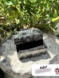 8x8x3 Siyah Kalp Desenli Süngerli Takı Kutusu [Demonte] - Görsel 4