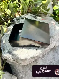 8x8x3 Siyah Süngerli Takı Kutusu [Demonte] - Görsel 3