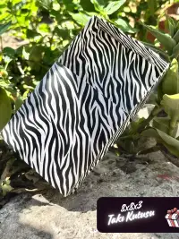 8x8x3 Zebra Desenli Süngerli Takı Kutusu [Demonte] - Görsel 3